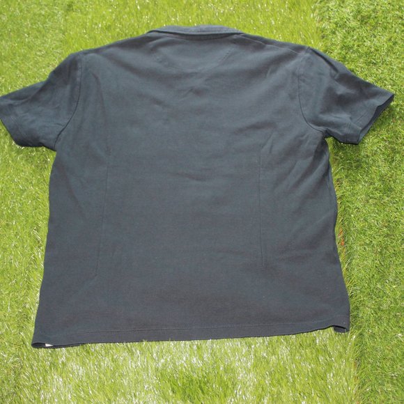 Denim & Flower Men's Navy Button Up Polo Shirt - Size Large - Picture 11 of 11